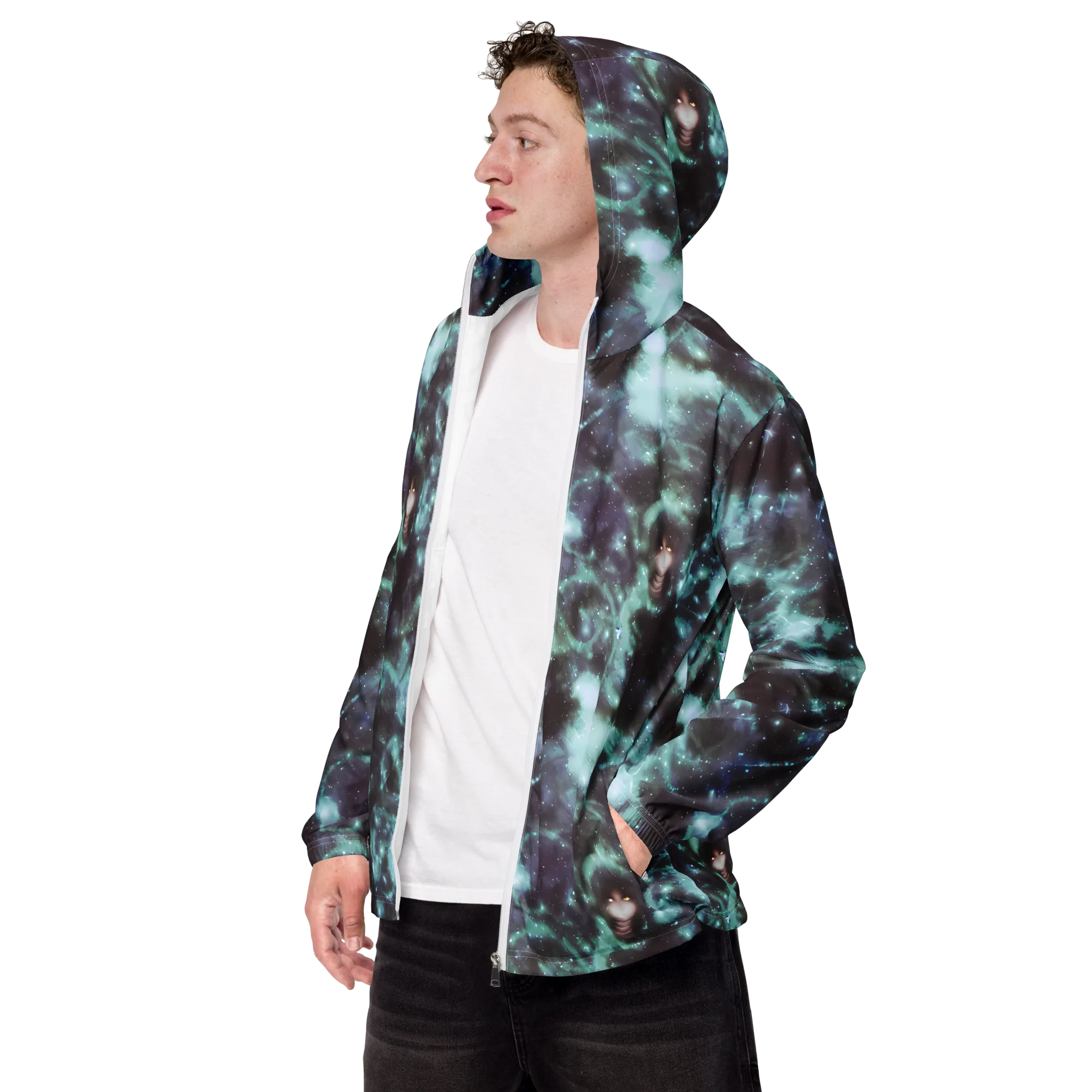 Roversi Nebula on Men's Windbreaker — Left Front