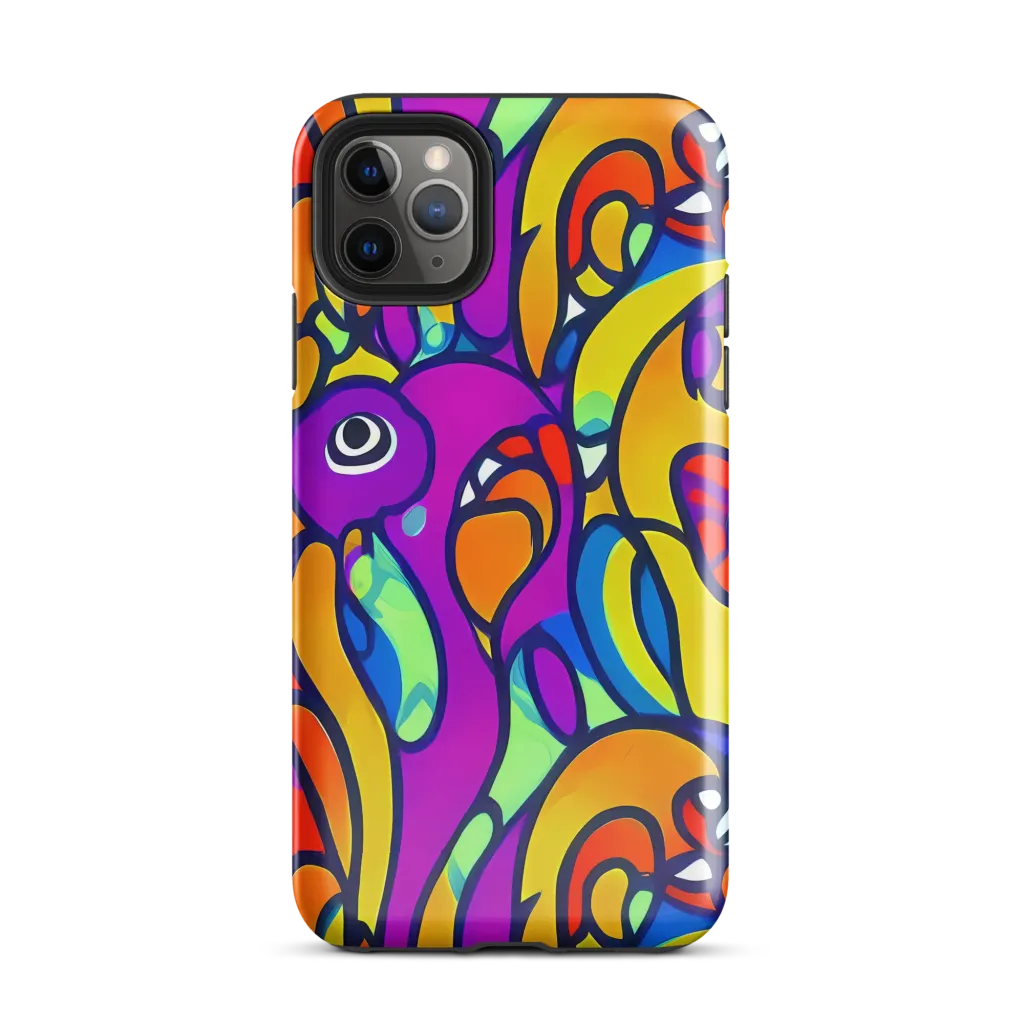 Kaleido Fish on Tough Case for iPhone® — Front