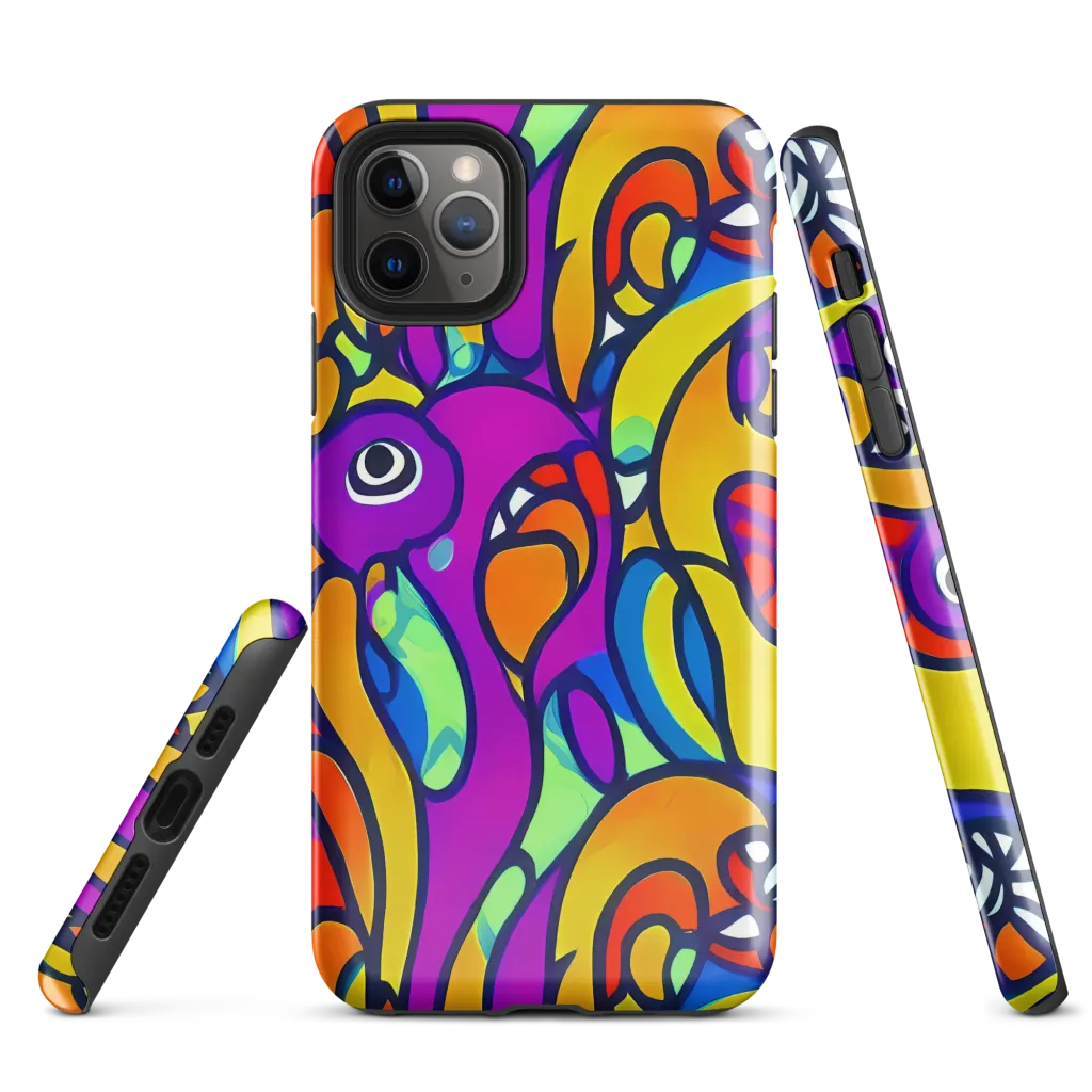 Kaleido Fish on Tough Case for iPhone® — Front