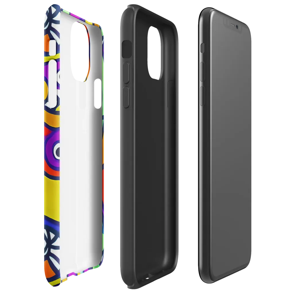 Kaleido Fish on Tough Case for iPhone® — Right