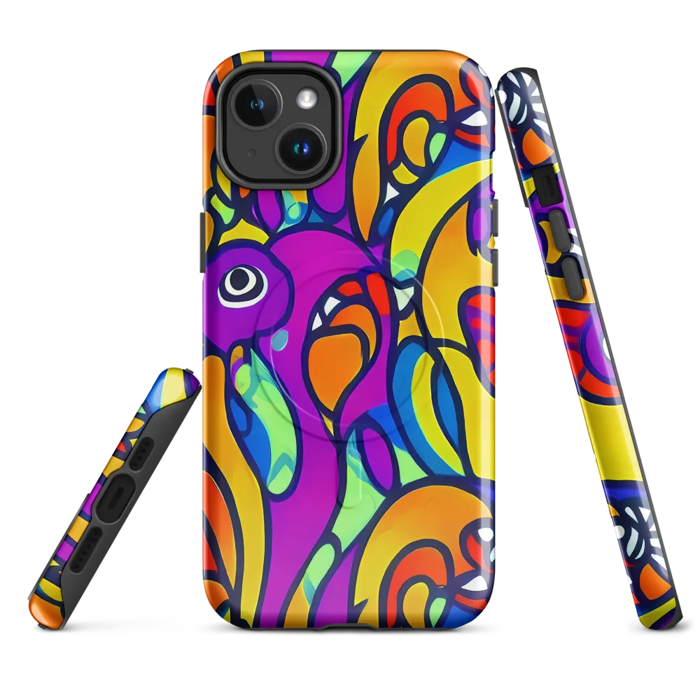 Kaleido Fish on MagSafe Tough Case for iPhone® — Front