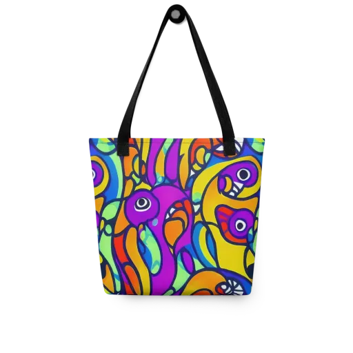 Kaleido Fish on a Tote Bag