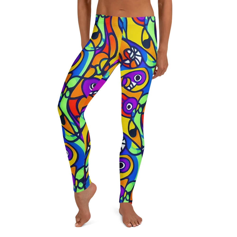 Kaleido Fish on Leggings — Front