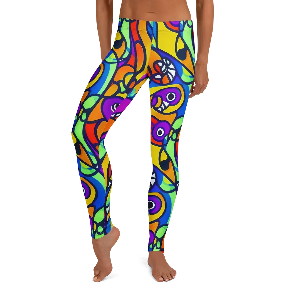 Kaleido Fish on Leggings — Front