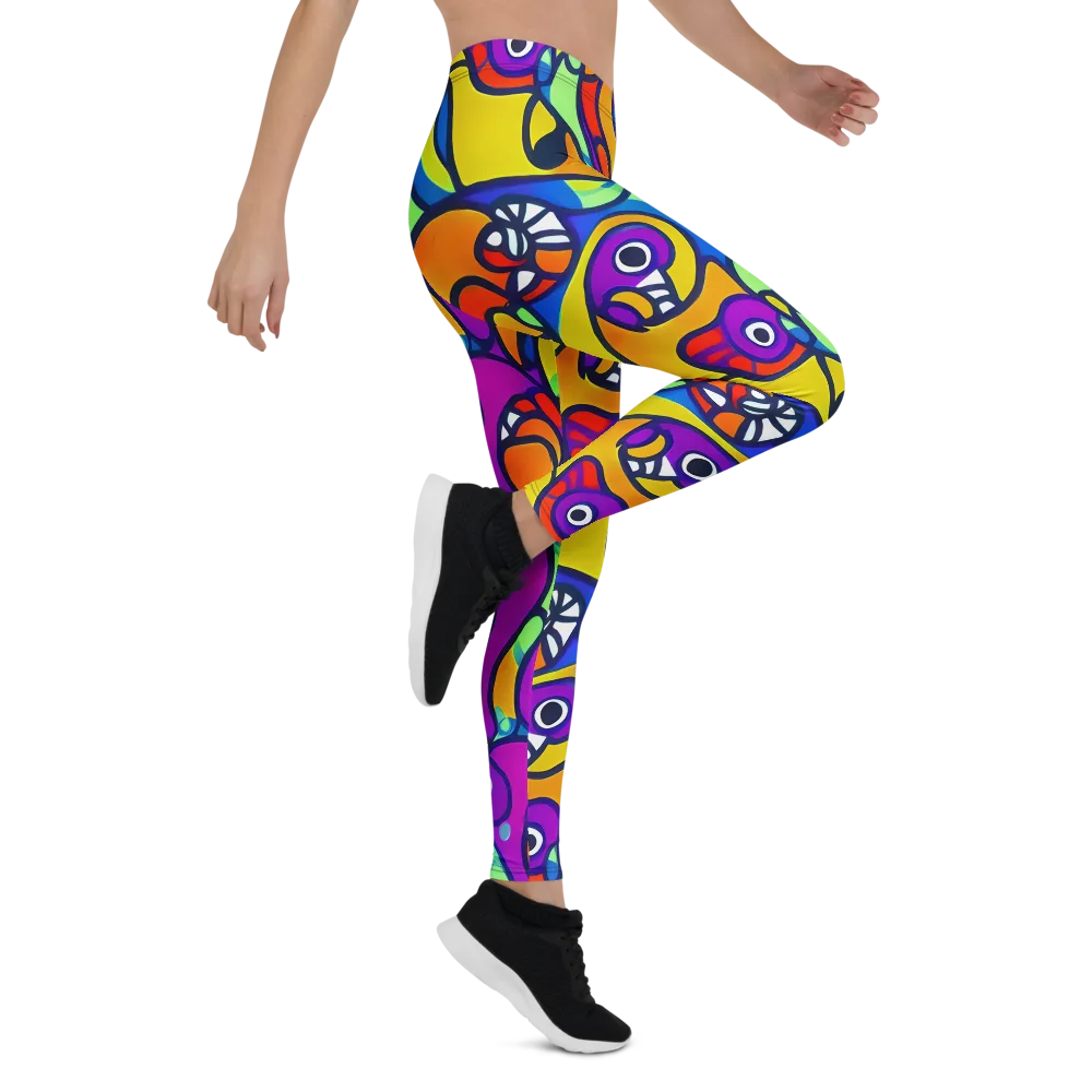 Kaleido Fish on Leggings — Right
