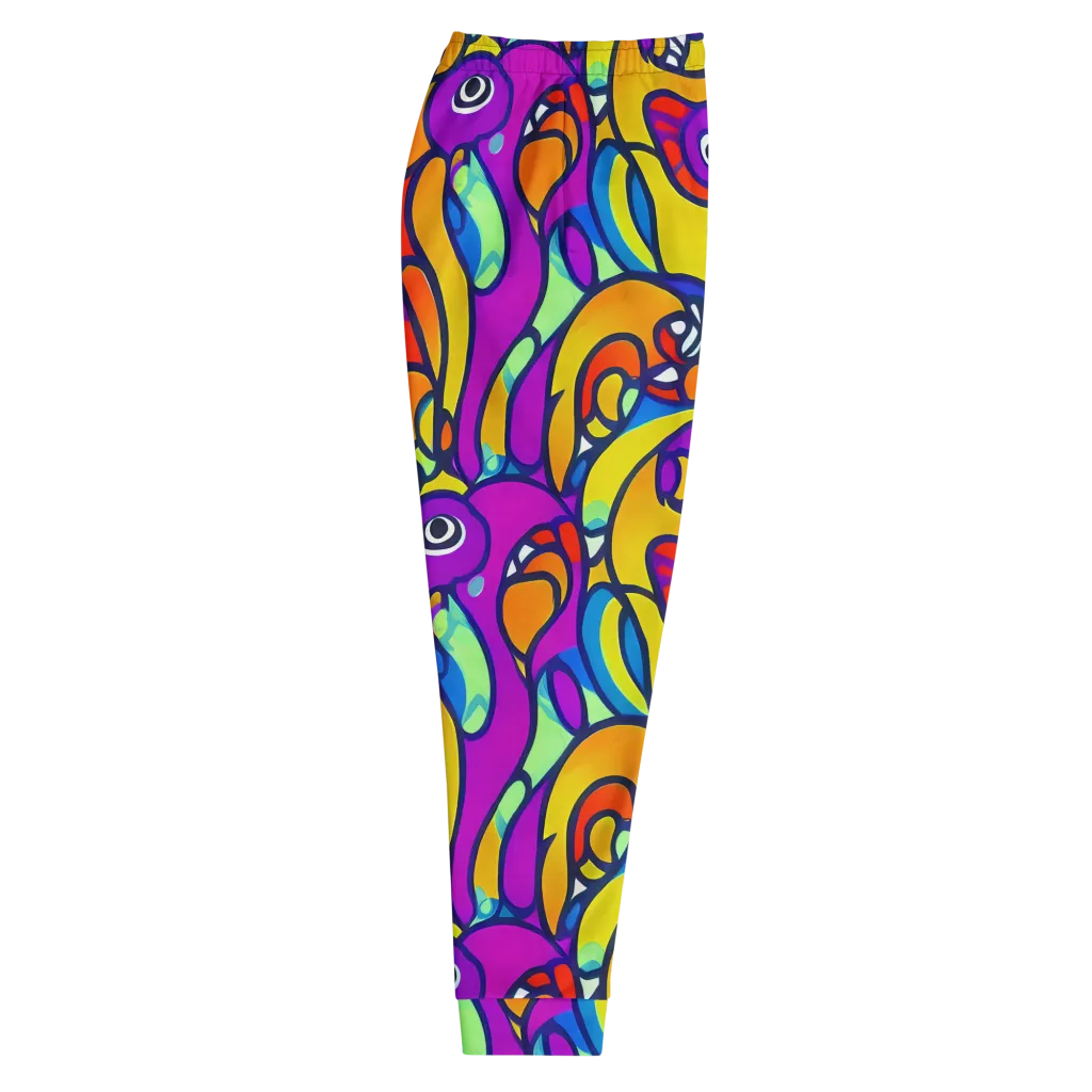 Kaleido Fish on Men's Joggers — Right