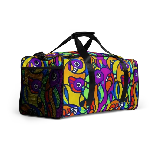 Kaleido Fish on a Duffle Bag