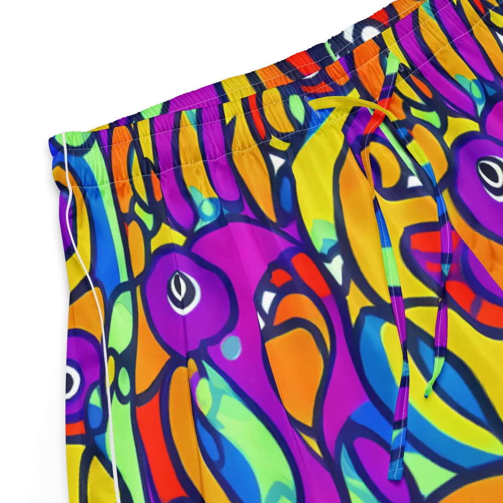 Kaleido Fish on Women's Pajama Shorts — Product details
