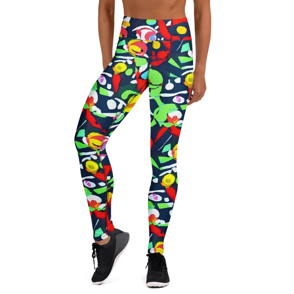 Chagall's Dream on Yoga Leggings — Front