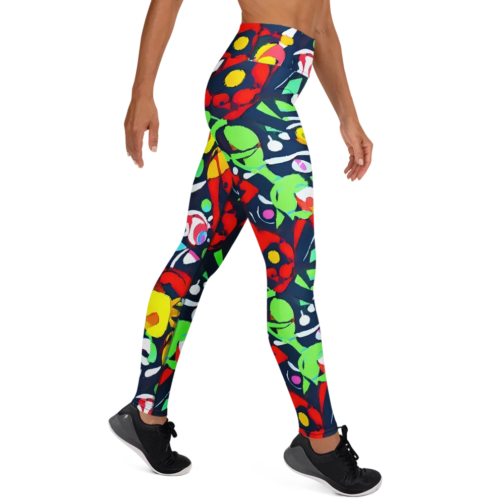 Chagall's Dream on Yoga Leggings — Right