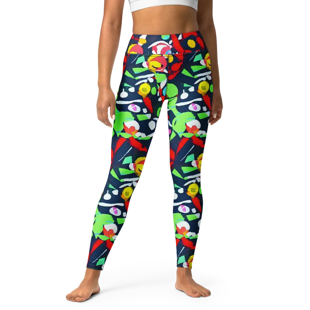 Chagall's Dream on Yoga Leggings — Front