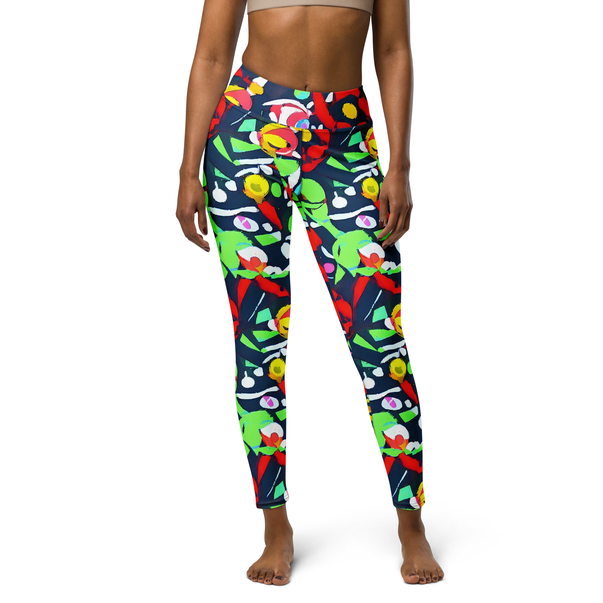 Chagall's Dream on Yoga Leggings — Front