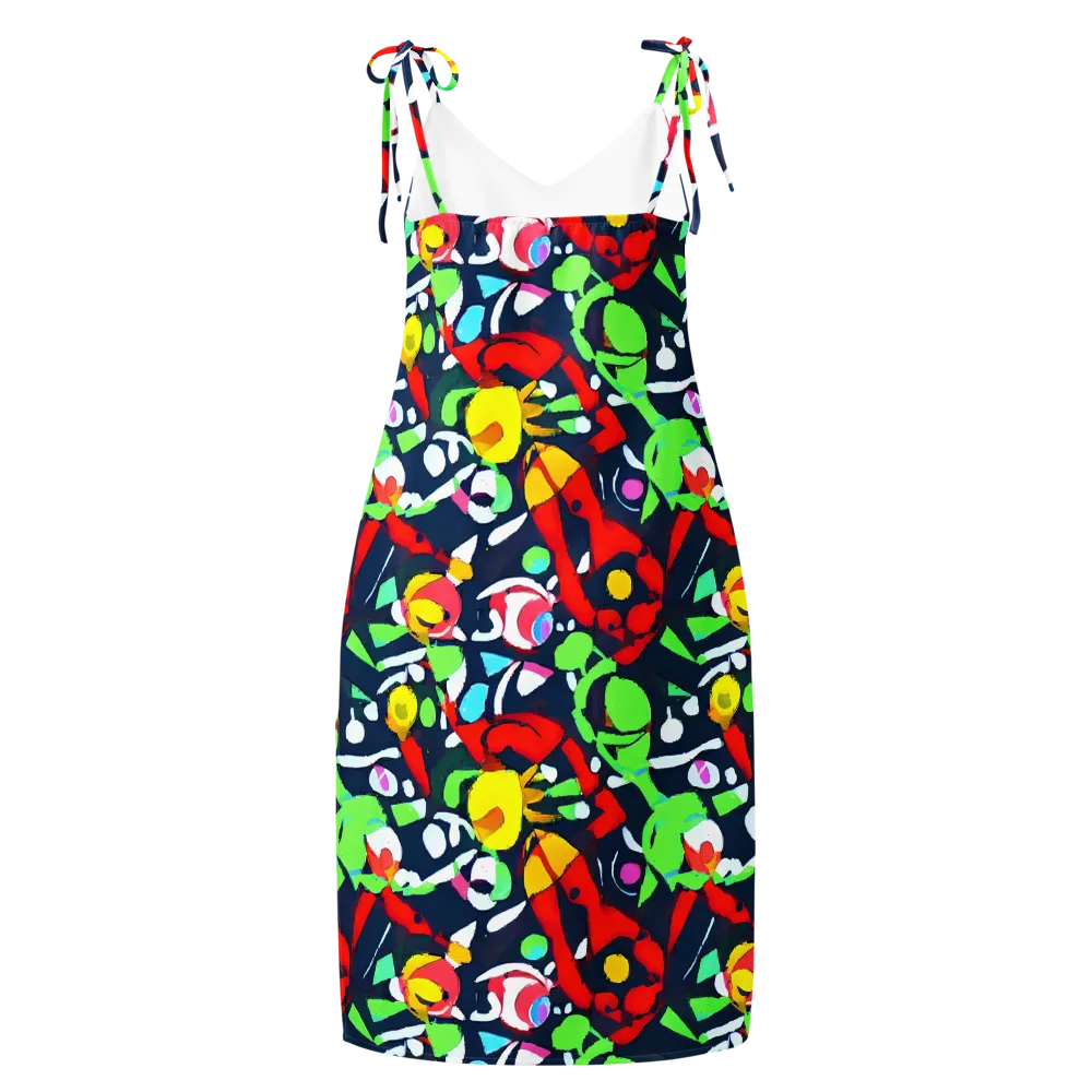 Chagall's Dream on Slip Dress — Back