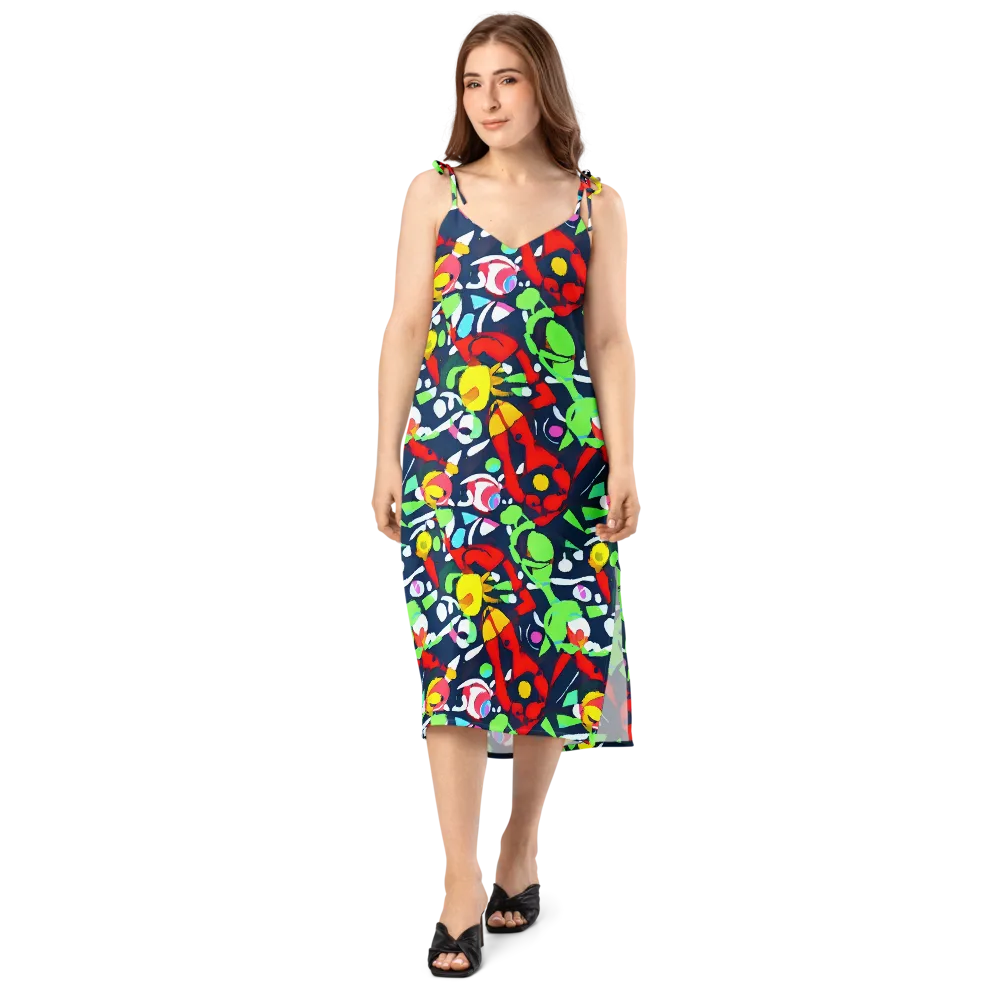 Chagall's Dream on Slip Dress — Front