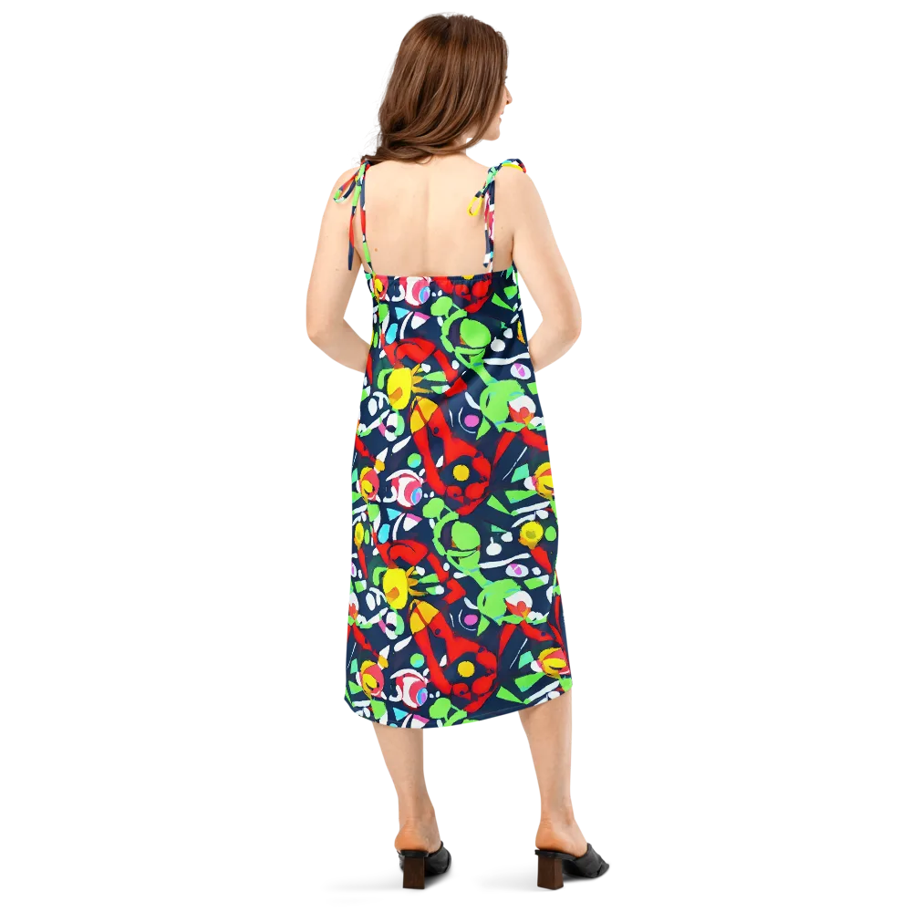 Chagall's Dream on Slip Dress — Back