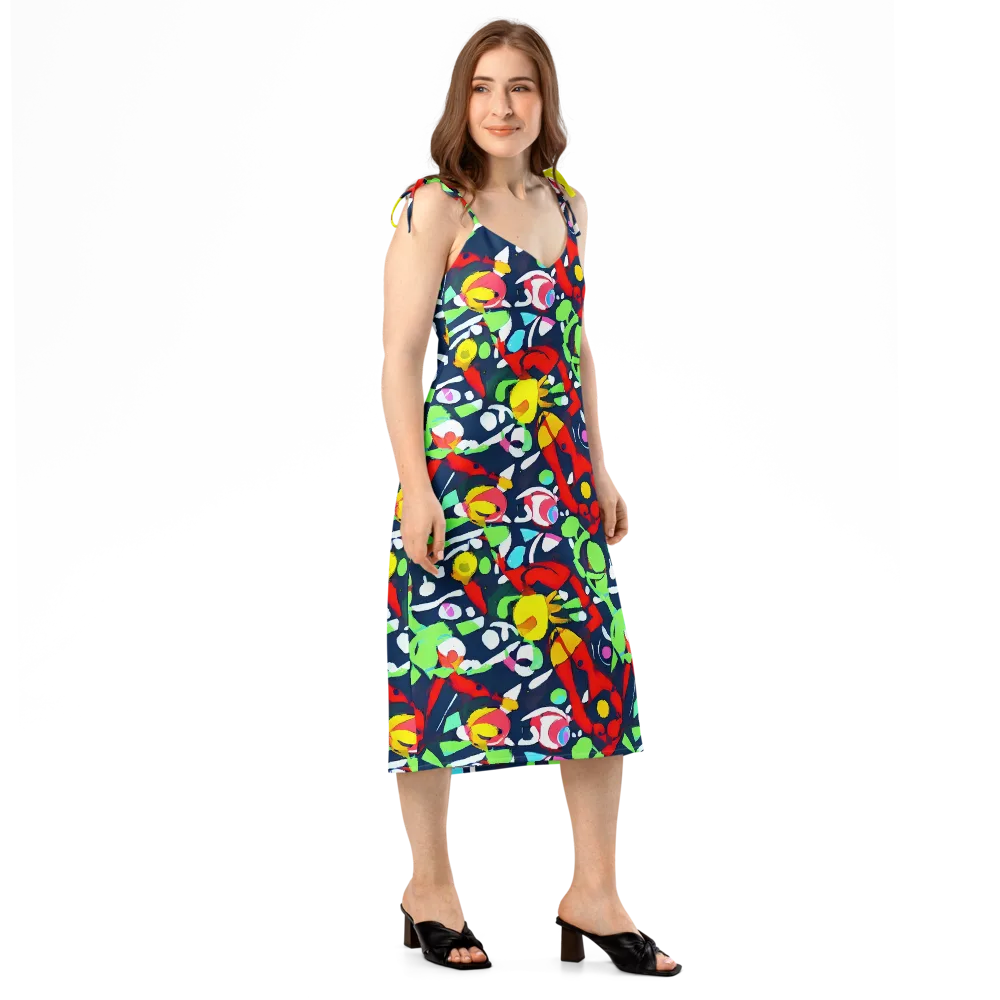 Chagall's Dream on Slip Dress — Right Front