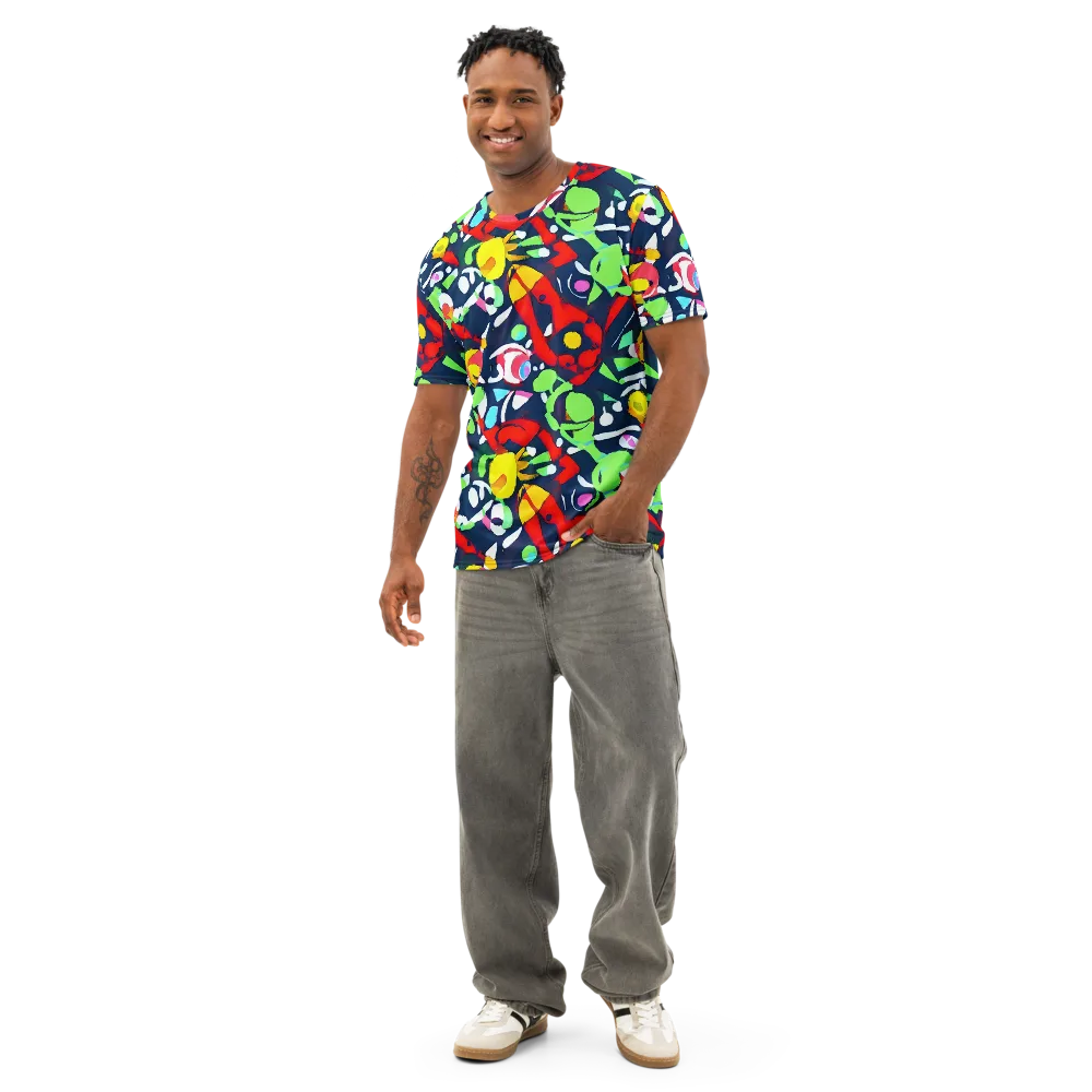 Chagall's Dream on Men's Cotton Crew Neck T-Shirt — Front