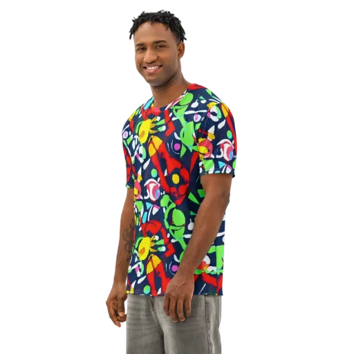 Chagall's Dream on a Men's Cotton Crew Neck T-Shirt