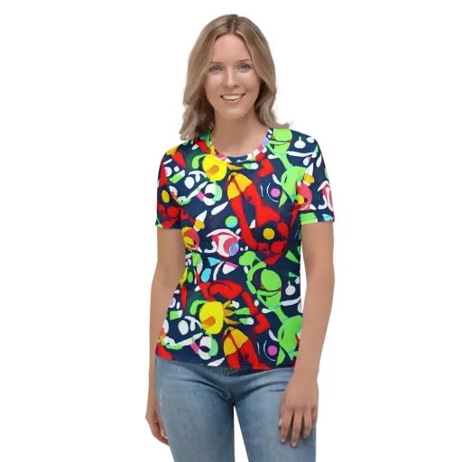Chagall's Dream on a Women's Crew Neck T-Shirt