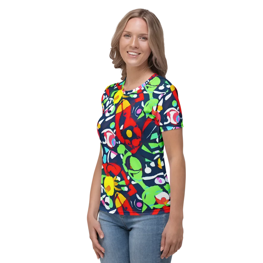 Chagall's Dream on Women's Crew Neck T-Shirt — Left