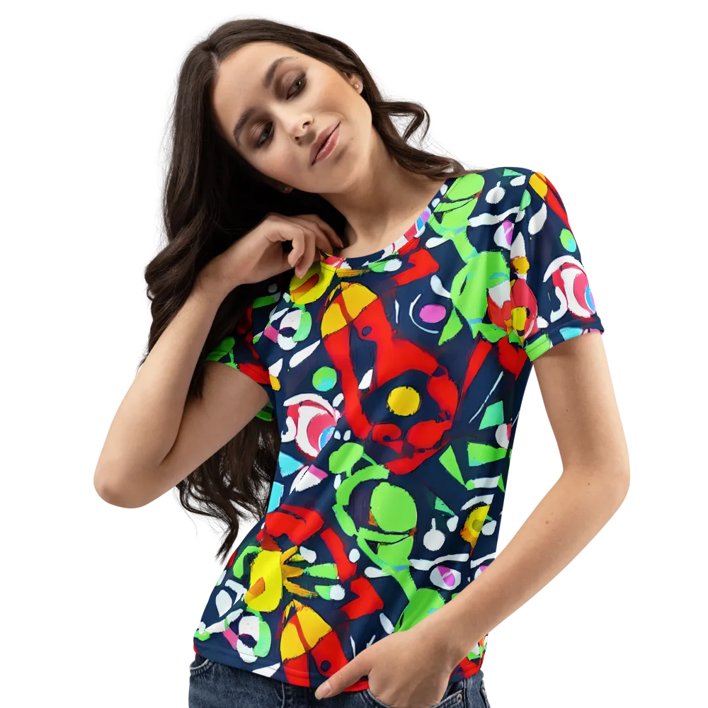 Chagall's Dream on Women's Crew Neck T-Shirt — Left Front