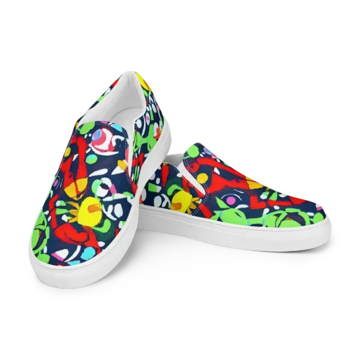 Chagall's Dream on a Men's Slip-On Canvas Shoes