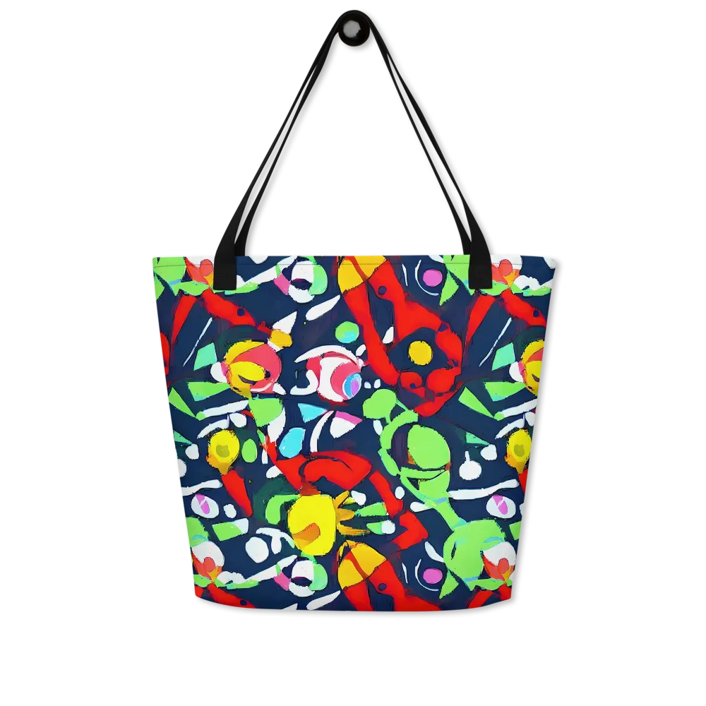 Chagall's Dream on Large Tote Bag W/ Pocket — Front