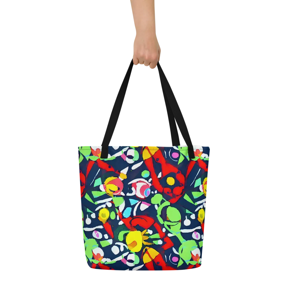 Chagall's Dream on Large Tote Bag W/ Pocket — Front