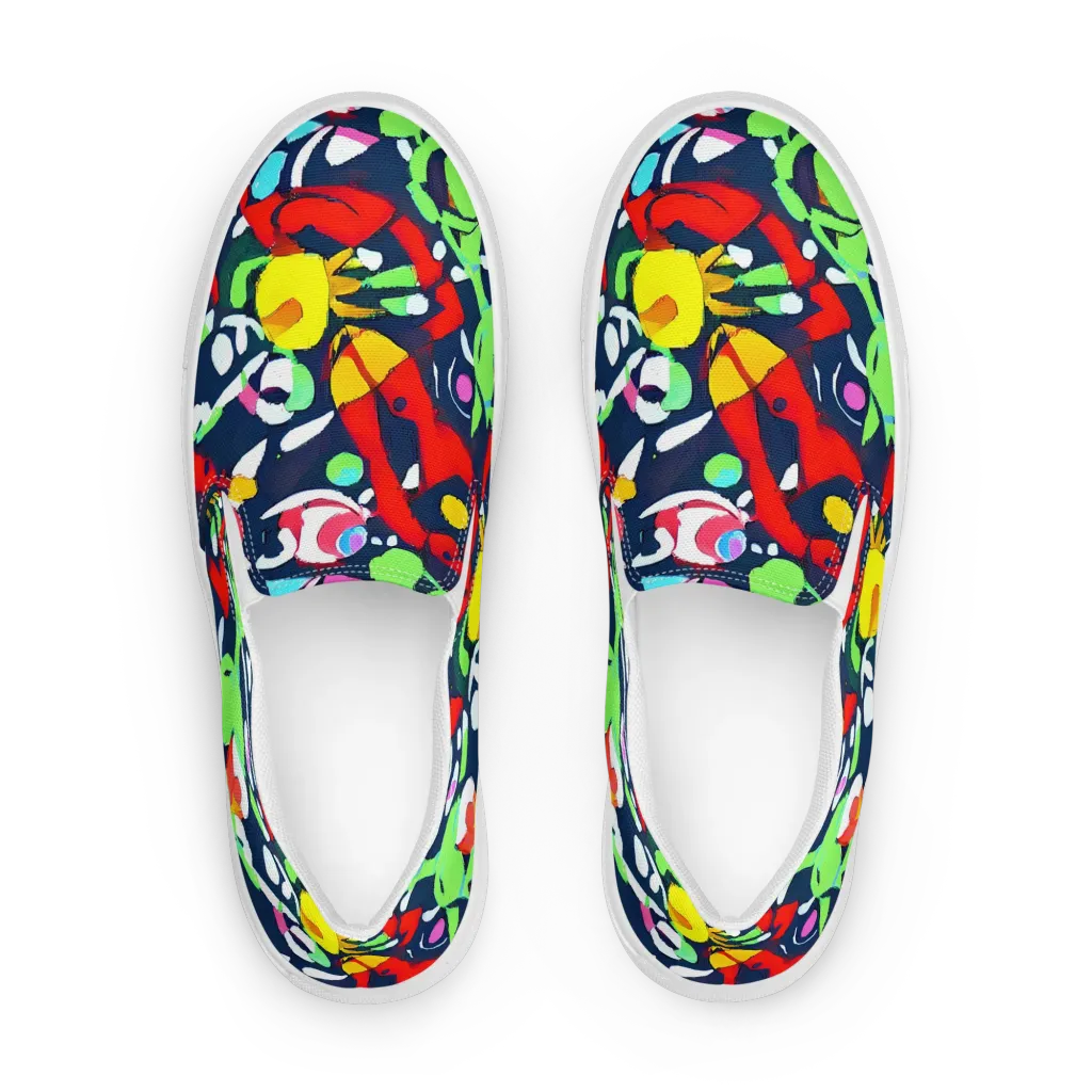Chagall's Dream on Women's Slip-On Canvas Shoes — Front