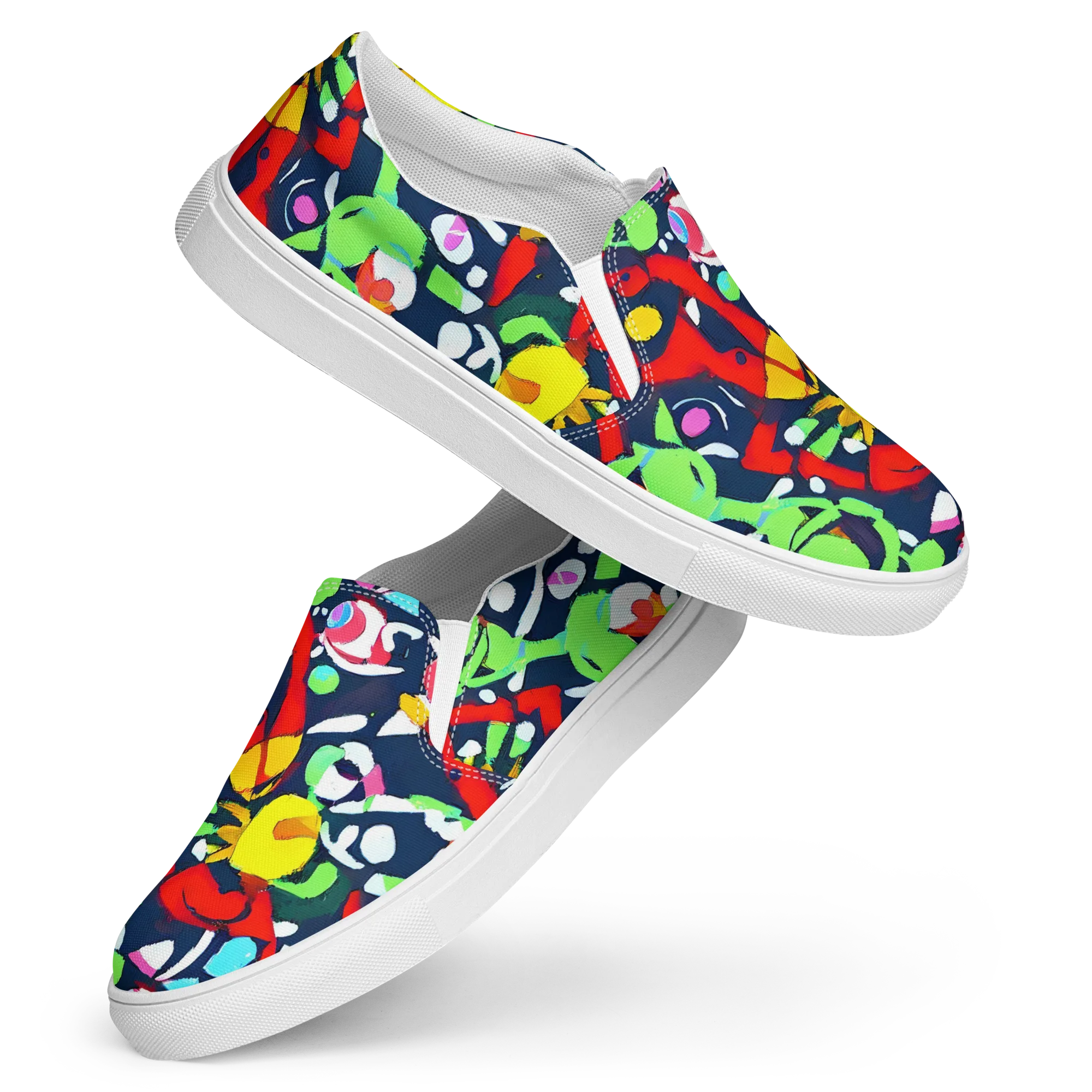 Chagall's Dream on Women's Slip-On Canvas Shoes — Front