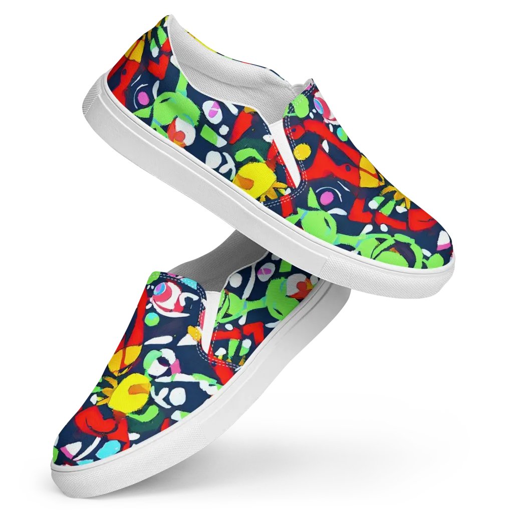 Chagall's Dream on Women's Slip-On Canvas Shoes — Front