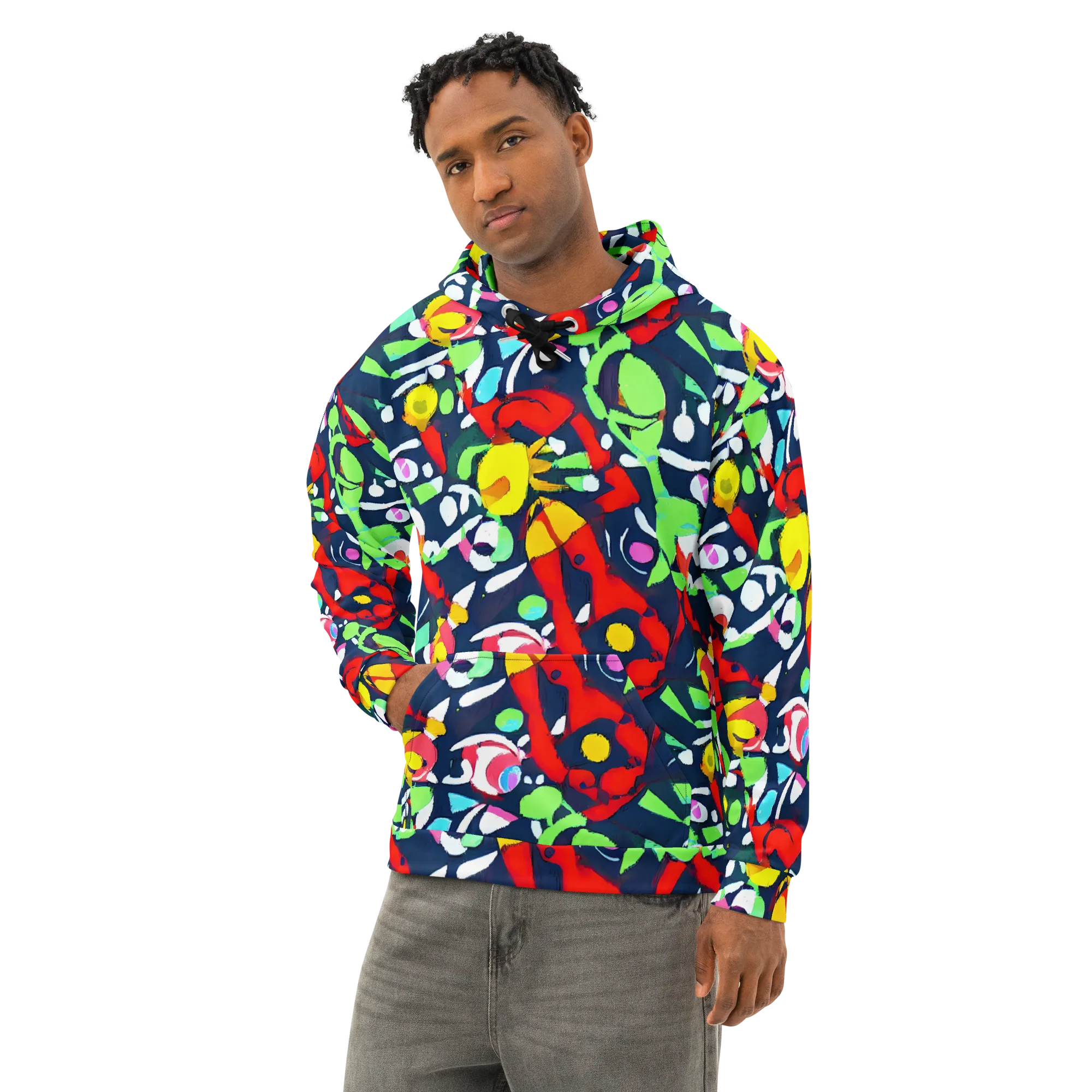 Chagall's Dream on Cotton Hoodie — Left Front
