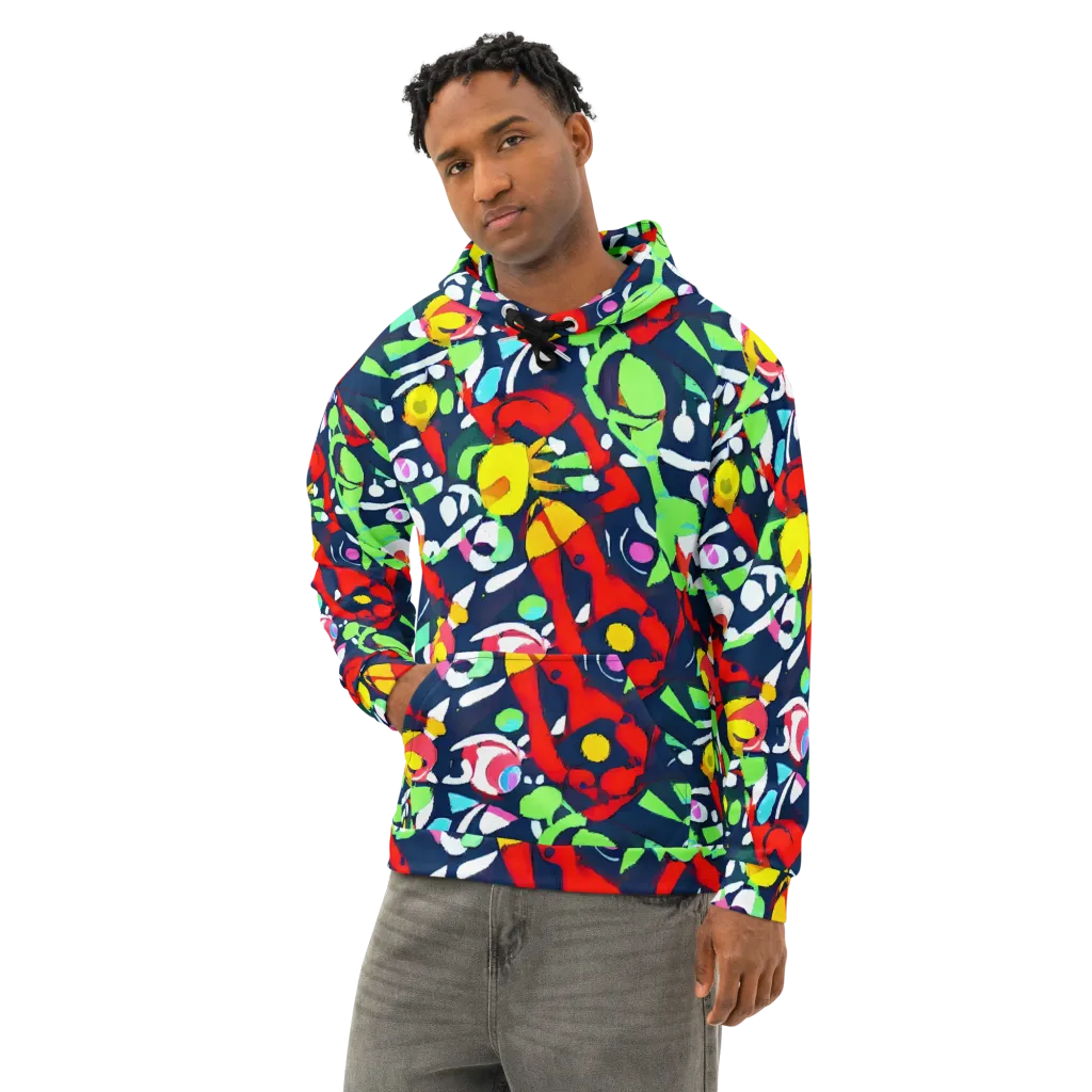 Chagall's Dream on Cotton Hoodie — Left Front