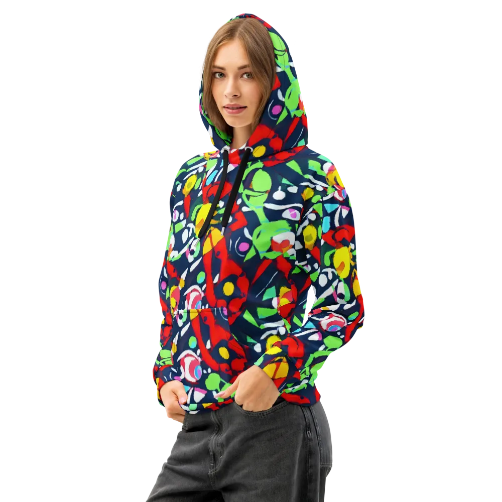 Chagall's Dream on Cotton Hoodie — Left Front