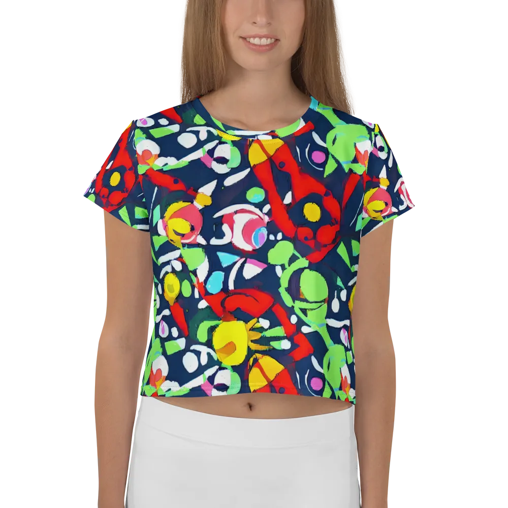 Chagall's Dream on Crop Tee — Front