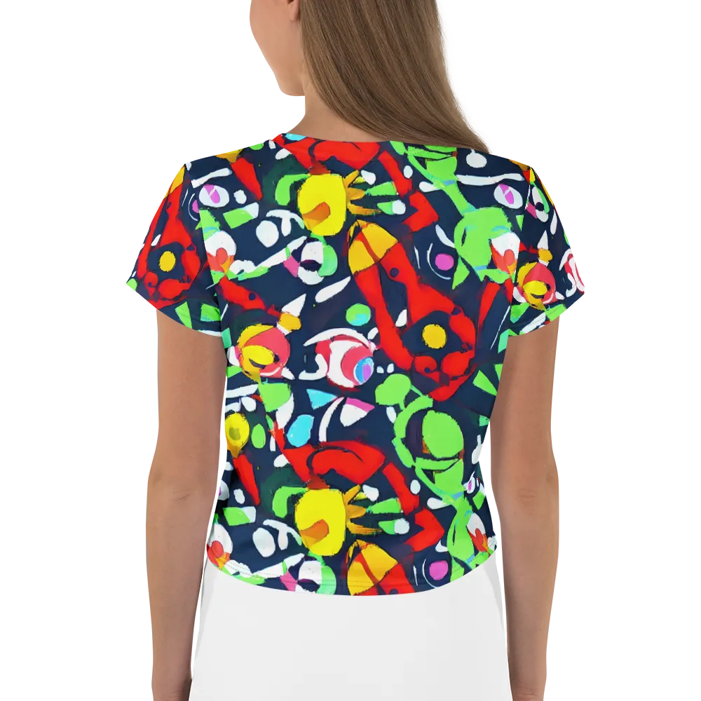 Chagall's Dream on Crop Tee — Back
