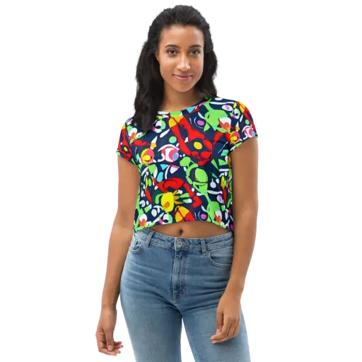 Chagall's Dream on a Crop Tee