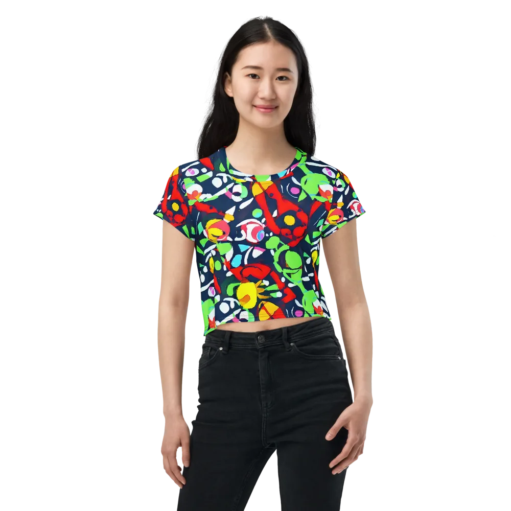 Chagall's Dream on Crop Tee — Front