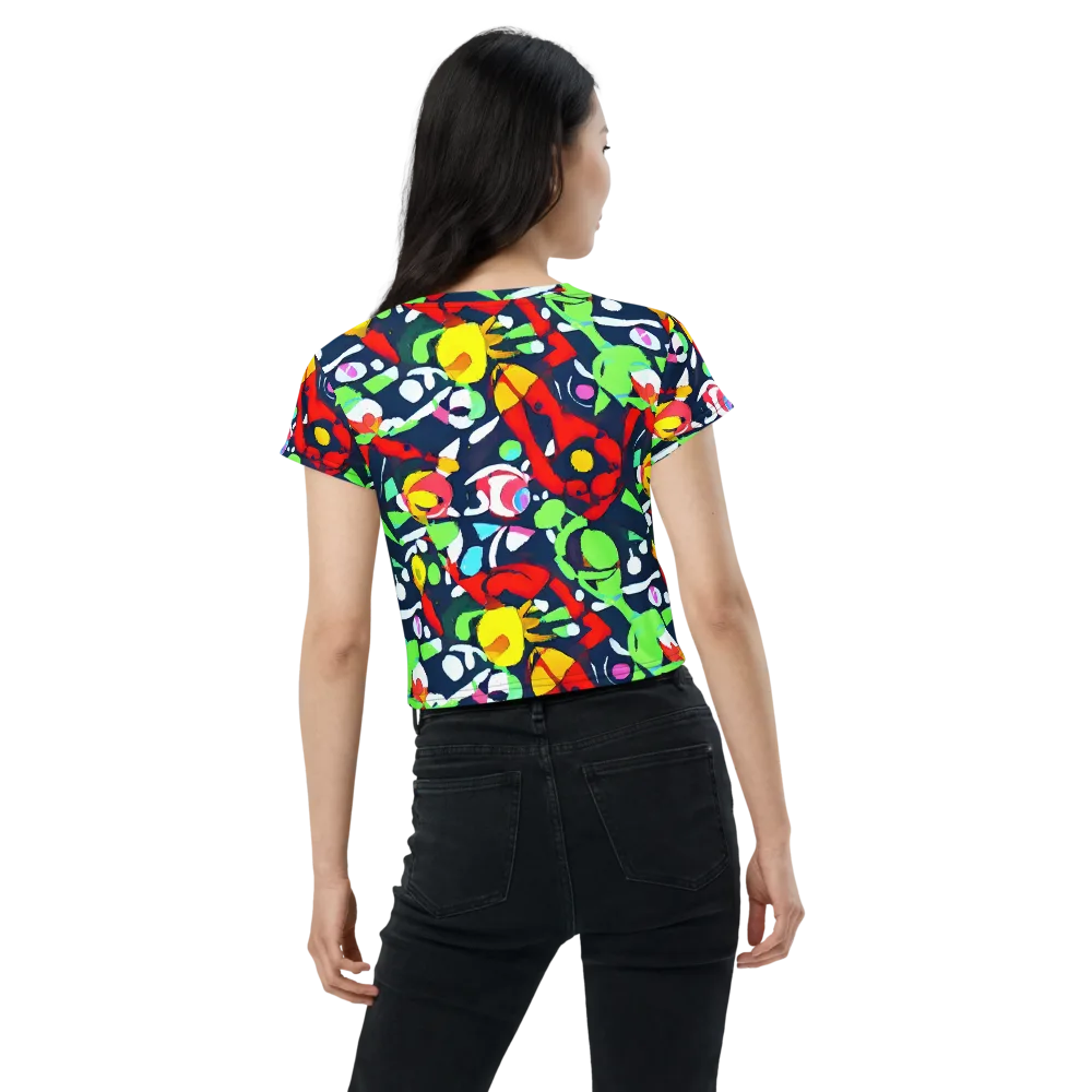 Chagall's Dream on Crop Tee — Back