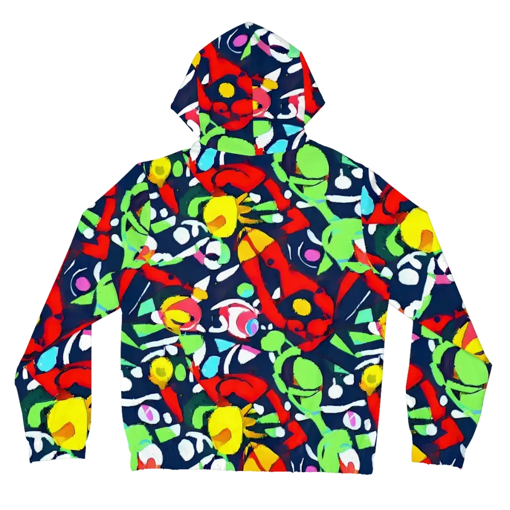 Chagall's Dream on Women's Full-Zip Hoodie — Back