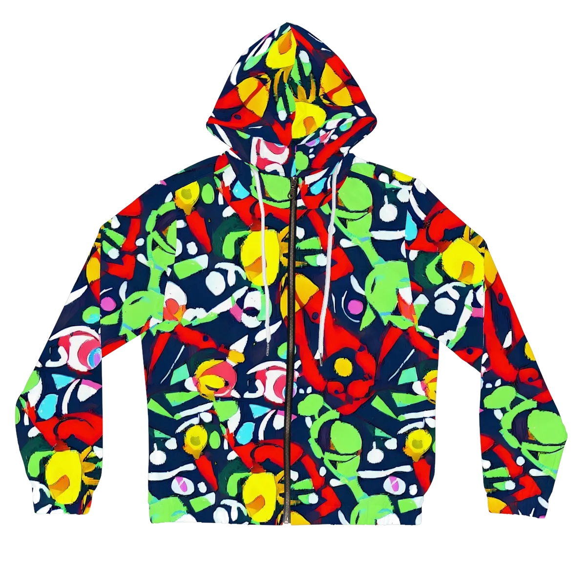 Chagall's Dream on Women's Full-Zip Hoodie — Front