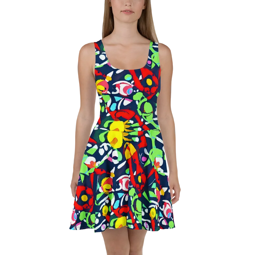 Chagall's Dream on Skater Dress — Front