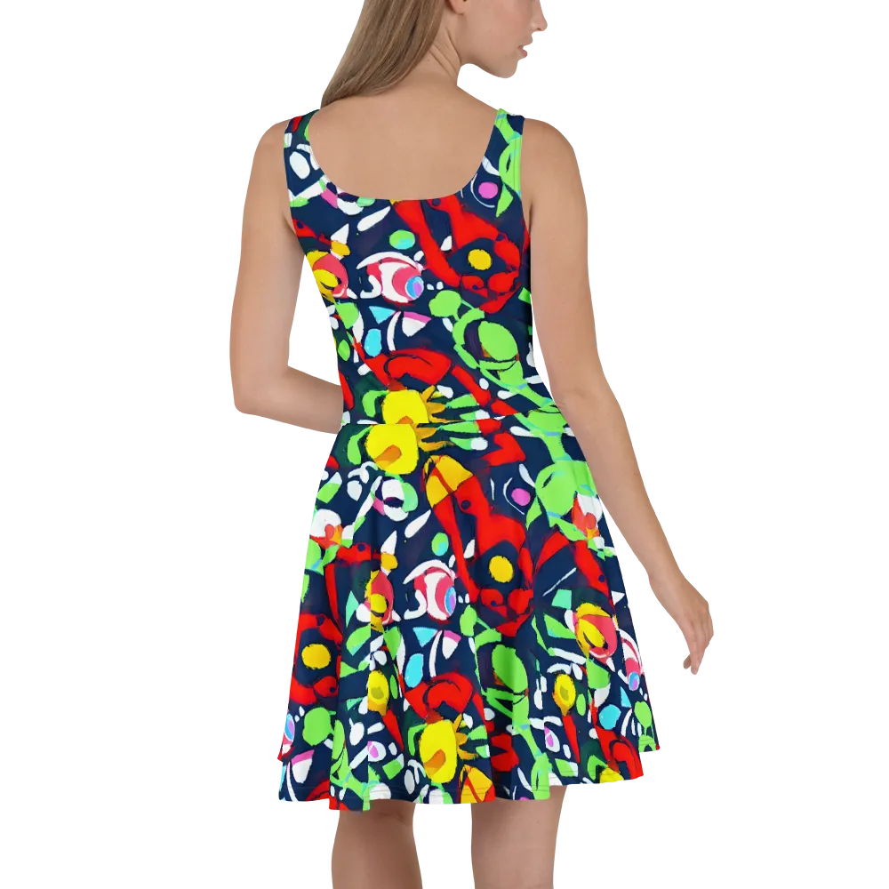 Chagall's Dream on Skater Dress — Back