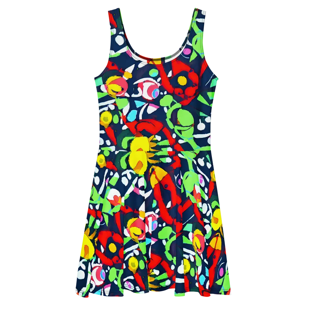 Chagall's Dream on Skater Dress — Front