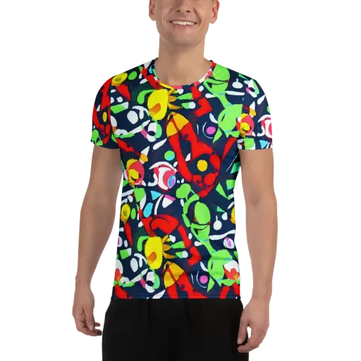 Chagall's Dream on a Men's Athletic T-Shirt