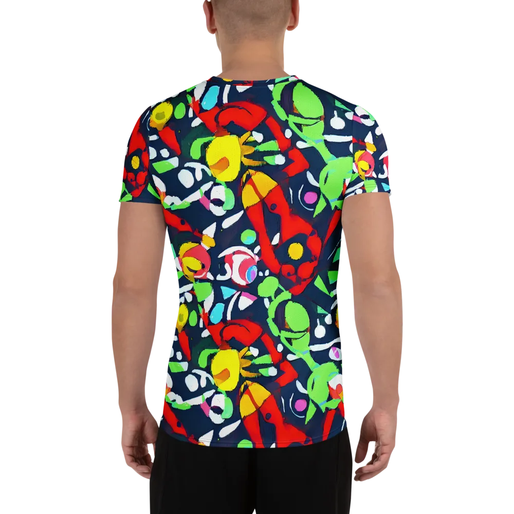 Chagall's Dream on Men's Athletic T-Shirt — Back