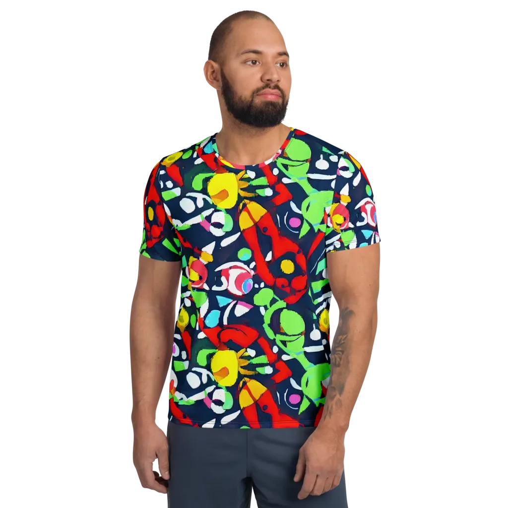 Chagall's Dream on Men's Athletic T-Shirt — Front