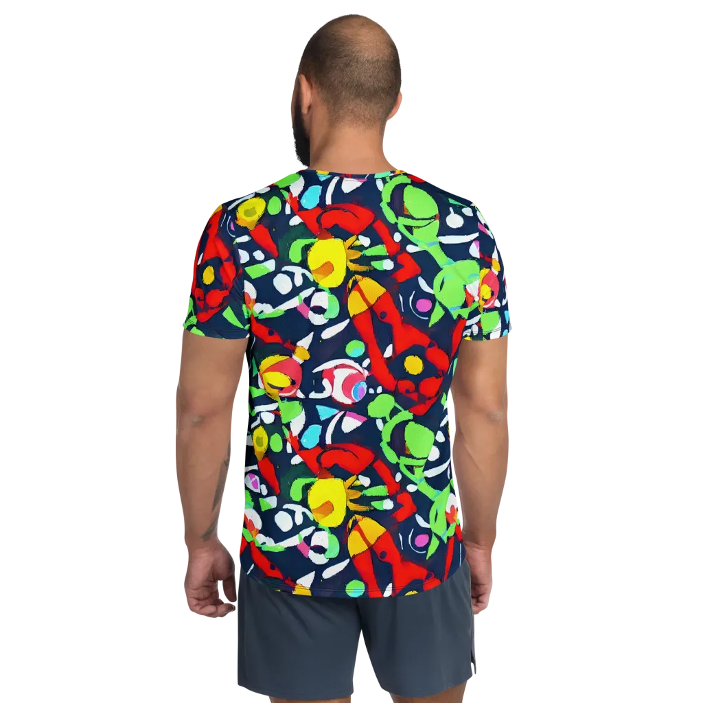 Chagall's Dream on Men's Athletic T-Shirt — Back