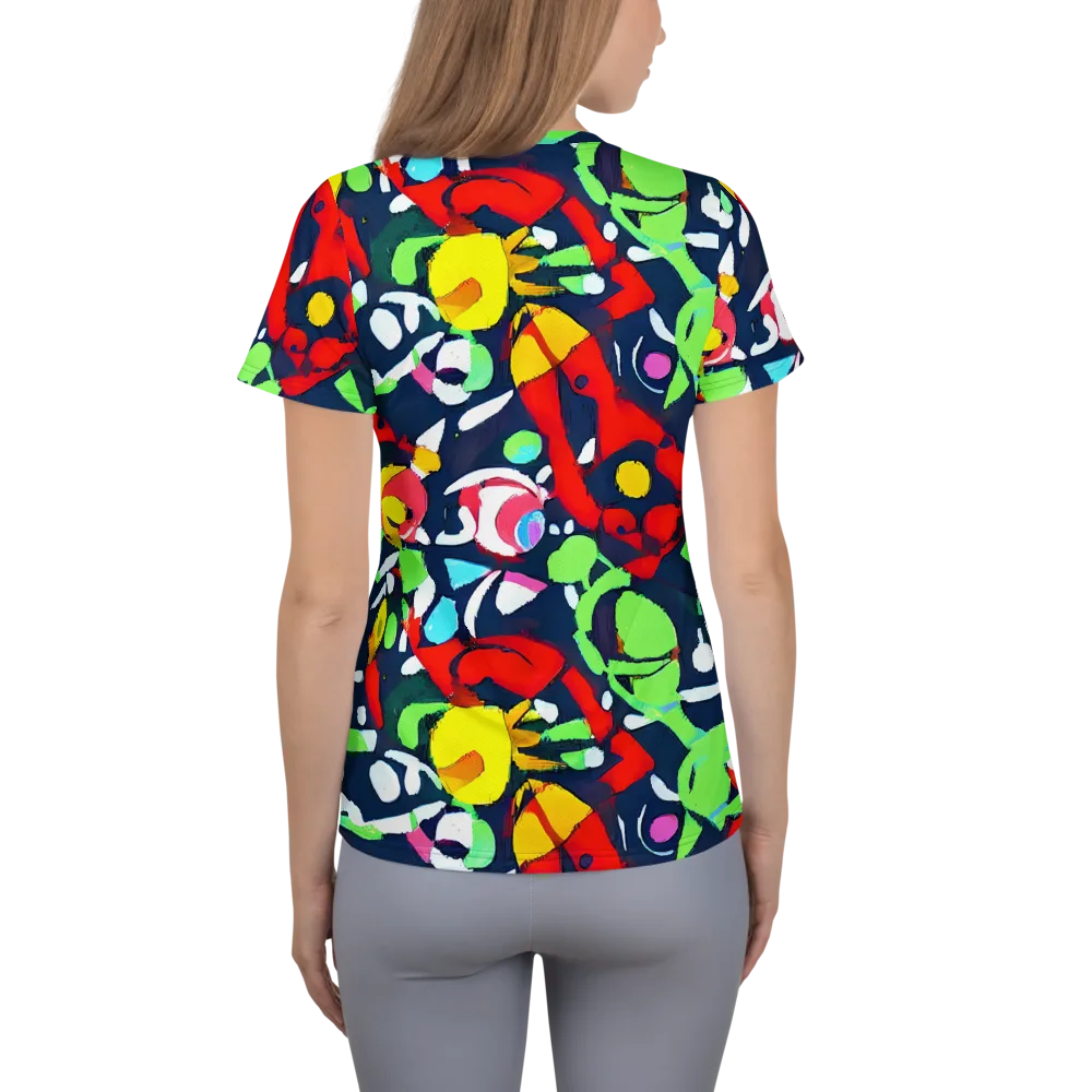 Chagall's Dream on Women's Athletic T-Shirt — Back
