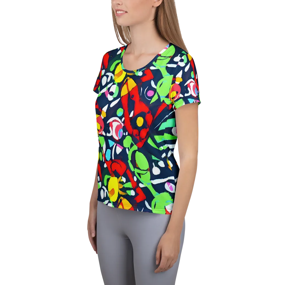 Chagall's Dream on Women's Athletic T-Shirt — Left